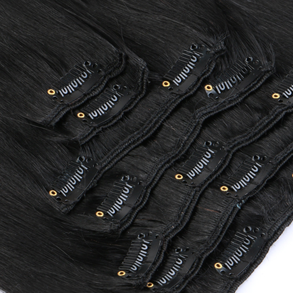  Clip Extensions Remy Human Clip In Hair Extensions For African American,Wholesale Natural Clip In Human Hair ExtensionsHN219